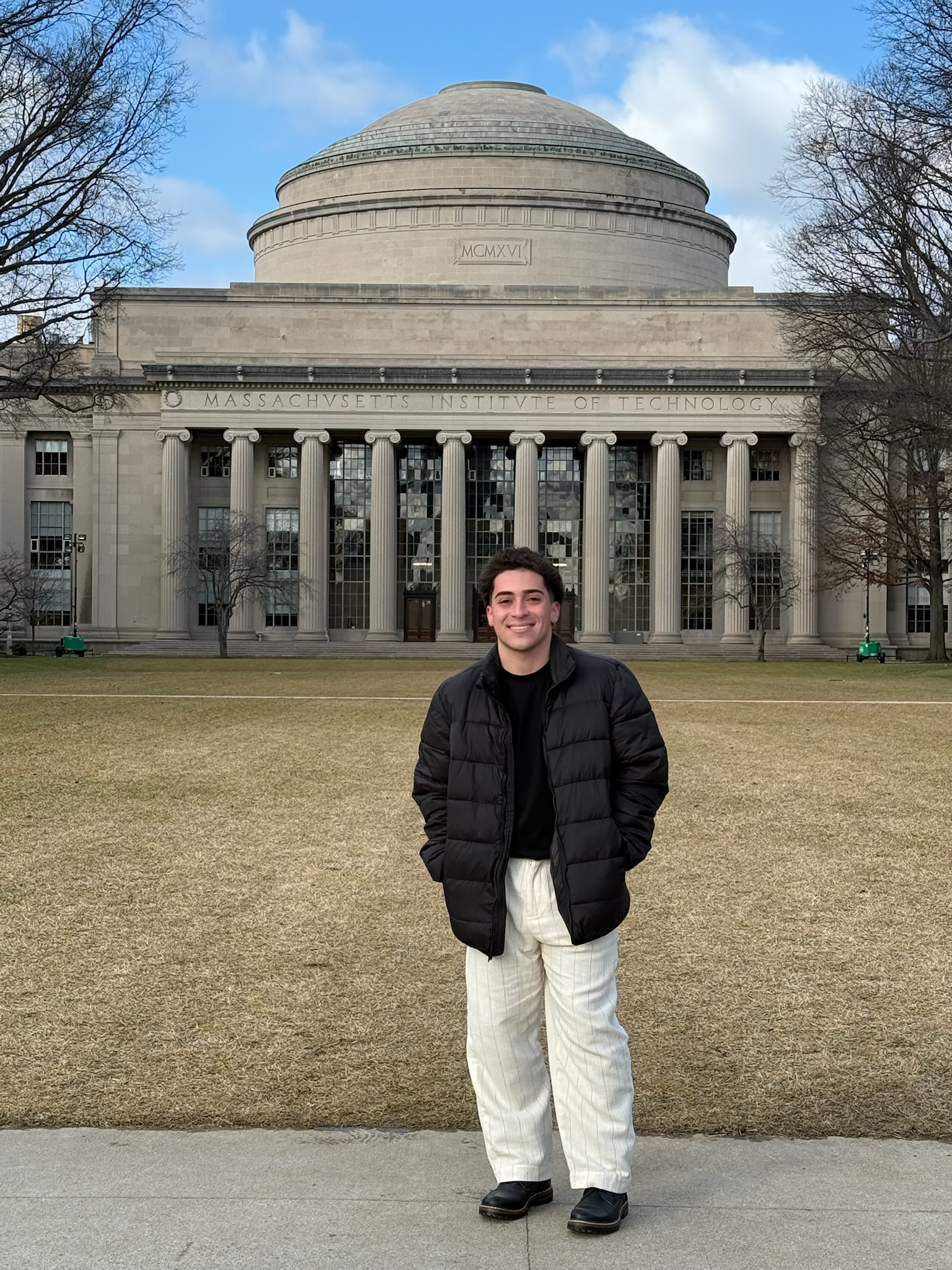 At MIT Main Dome, Cambridge