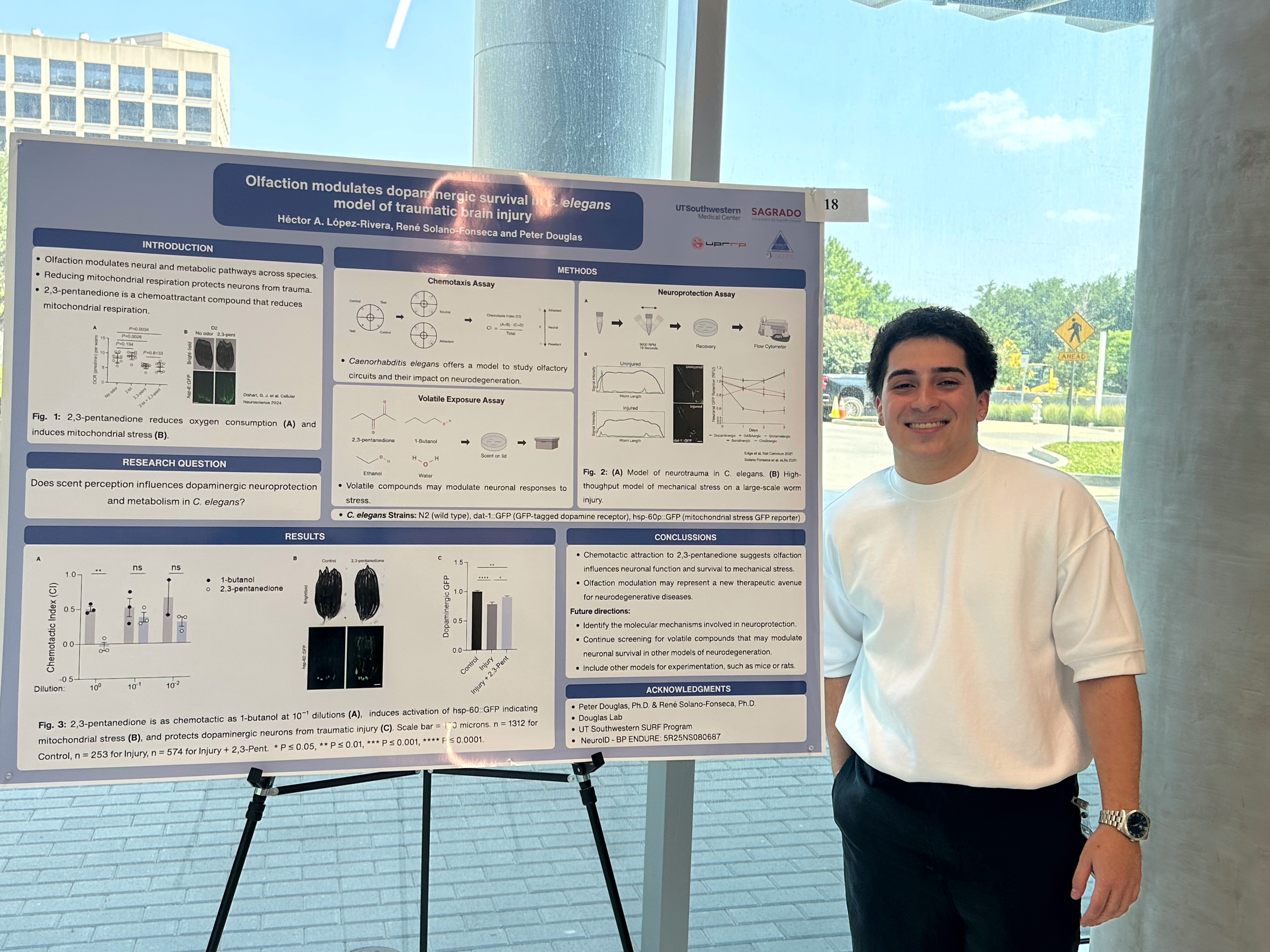 At the Olfaction C. elegans poster, SURF Symposium 2025